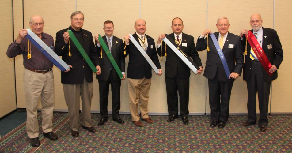 Fairfax Resolves Compatriots display awards from the 2014 State Conference
